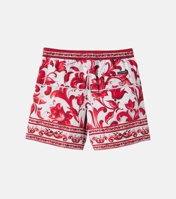 Printed swim trunks | Dolce&Gabbana Kids