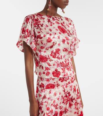 Top Hervane de jacquard floral | Isabel Marant