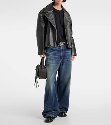 Face cotton jersey T-shirt | Acne Studios