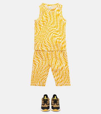 FF technical jersey tank top | Fendi Kids