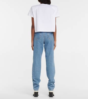 Camiseta de algodón con croché | Magda Butrym