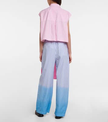 Robe chemise rayée en coton | Marni