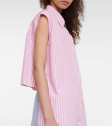 Robe chemise rayée en coton | Marni