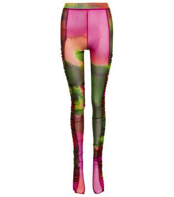 Bedruckte Strumpfhose aus Mesh | Dries Van Noten