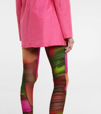 Bedruckte Strumpfhose aus Mesh | Dries Van Noten