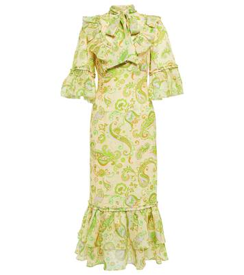 Robe midi Marta en lin | Alémais