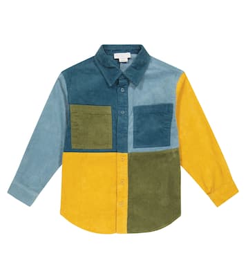 Colorblocked corduroy shirt | Stella McCartney Kids