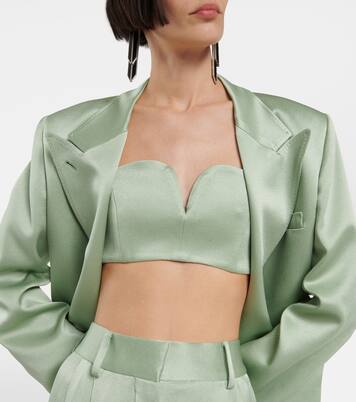 Bustier-Top Clyde aus Satin | Blazé Milano
