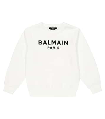 Sweat-shirt en coton à logo | Balmain Kids