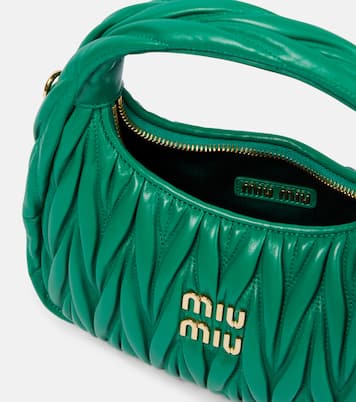 Miu Wander matelassé shoulder bag | Miu Miu
