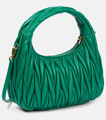 Miu Wander matelassé shoulder bag | Miu Miu