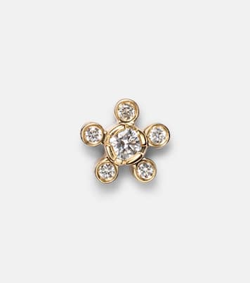 Boucle d’oreille unique Petit Soleil de Fleur en or 18 ct et diamant | Sophie Bille Brahe