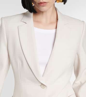 Single-breasted wool-blend blazer | Dorothee Schumacher
