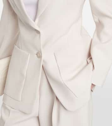 Single-breasted wool-blend blazer | Dorothee Schumacher