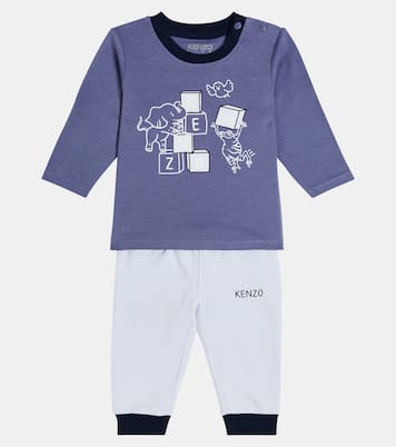 Baby printed cotton top and pants set | Kenzo Kids