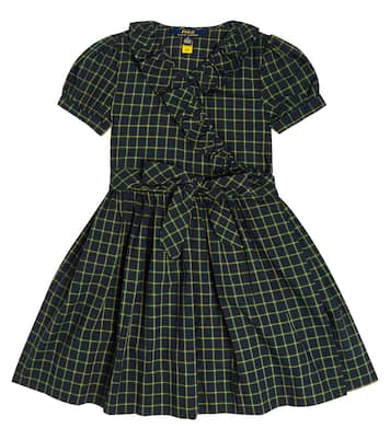 Plaid cotton wrap dress | Polo Ralph Lauren Kids