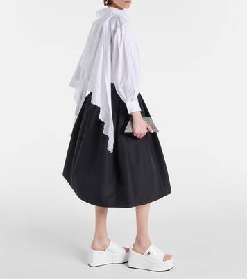 Plateau-Pantoletten Bulla Yelena aus Lackleder | Nodaleto