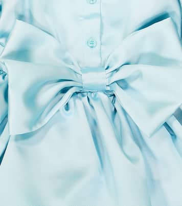 Gloss bow-detail ruffled dress | Caroline Bosmans