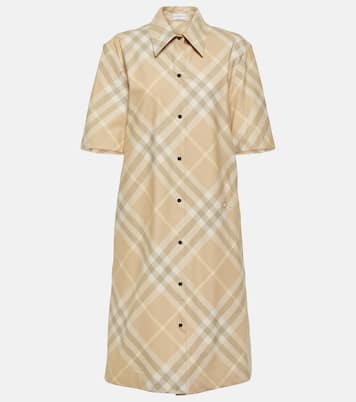 Burberry Check cotton shirt dress | Burberry