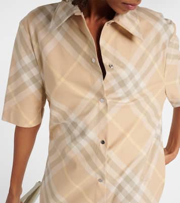 Burberry Check cotton shirt dress | Burberry