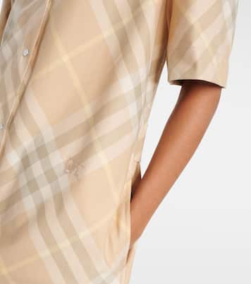 Burberry Check cotton shirt dress | Burberry