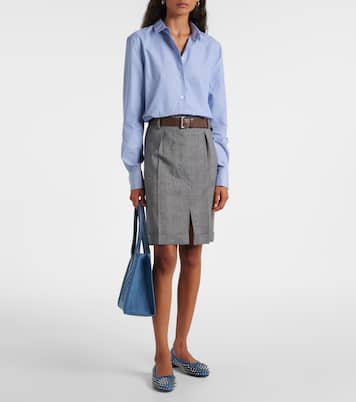 Sweetie Jane Spikes denim ballet flats | Christian Louboutin