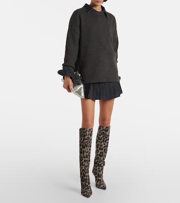 Bottes Jessica 105 en cuir façon poulain | Paris Texas