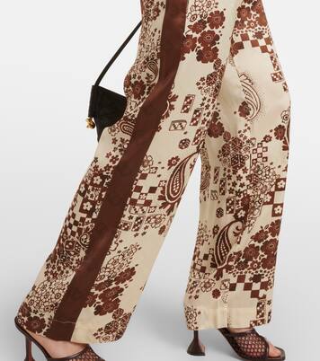 Pantalones anchos de tiro alto | Alémais