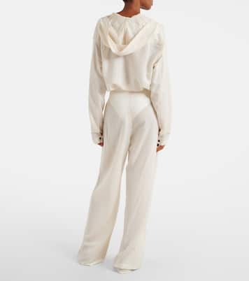 High-rise wool-blend wide-leg pants | Alaïa