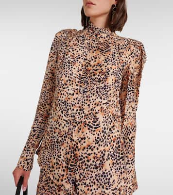 Blouse Lamia à motif léopard | Isabel Marant