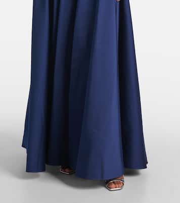 Robe longue bustier en taffetas | Roland Mouret