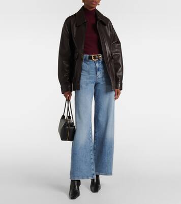 High-Rise Wide-Leg Jeans Modern Pocket | Frame