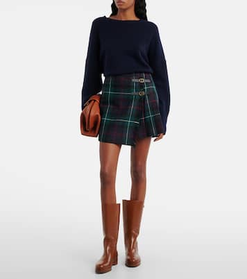 Falda envolvente de sarga de lana | Polo Ralph Lauren