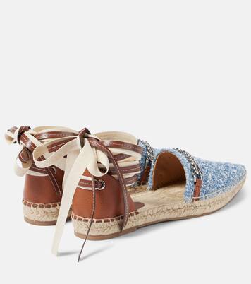 Gaia牛仔圈圈呢草编鞋 | Stella McCartney