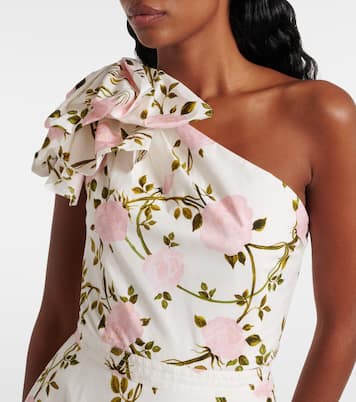 Abito lungo monospalla in cotone  | Giambattista Valli