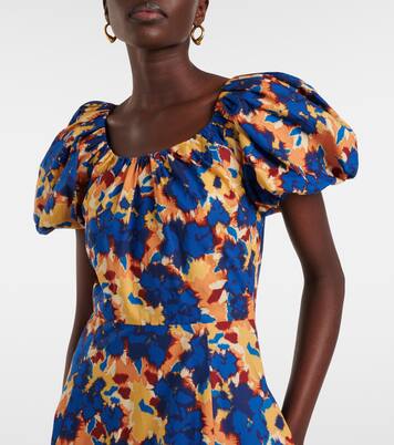 Robe midi Imara en coton à fleurs | Ulla Johnson