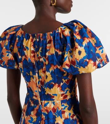 Robe midi Imara en coton à fleurs | Ulla Johnson