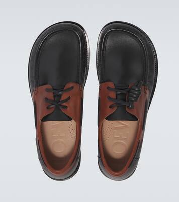 Campo leather boat shoes | Loewe