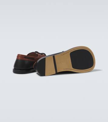 Campo leather boat shoes | Loewe