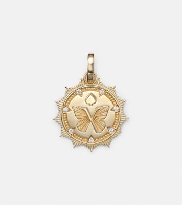 Reverie Medium 18kt gold pendant with diamonds | FoundRae