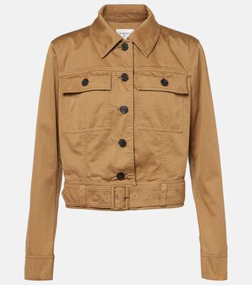 Cropped cotton serge jacket | Saint Laurent