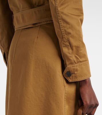 Cropped cotton serge jacket | Saint Laurent