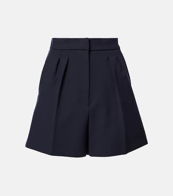 Zic high-rise wool-blend canvas shorts | Max Mara