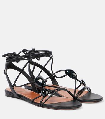 Gleam leather sandals | Zimmermann