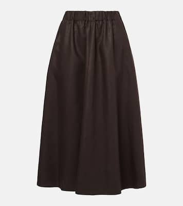 Midirock aus Leinen | Brunello Cucinelli