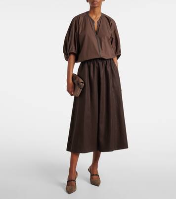 Midirock aus Leinen | Brunello Cucinelli