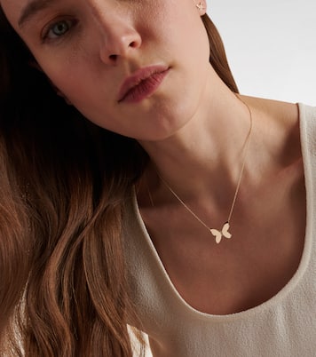 Butterfly 14kt gold necklace with diamonds | Sydney Evan