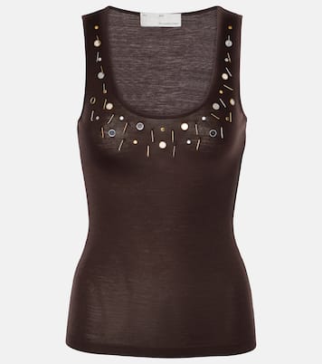 Verziertes Top aus einem Wollgemisch | Xu Zhi