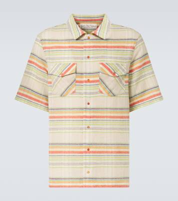 Seaside Gauze striped cashmere shirt | God's True Cashmere