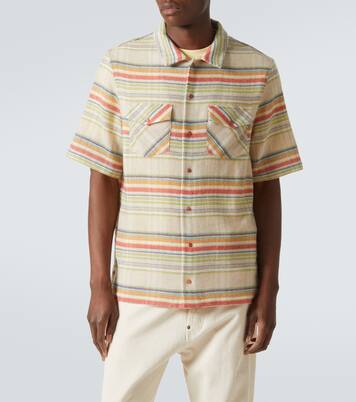 Seaside Gauze striped cashmere shirt | God's True Cashmere
